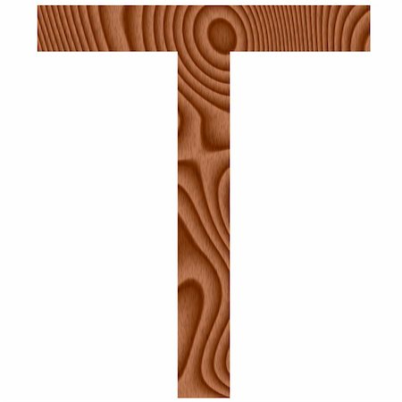 simsearch:400-05337894,k - Wooden letter T isolated in white Stock Photo - Budget Royalty-Free & Subscription, Code: 400-04876538