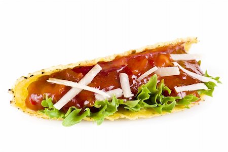 simsearch:400-04414212,k - Mexican tacos isolated over white background Fotografie stock - Microstock e Abbonamento, Codice: 400-04877169