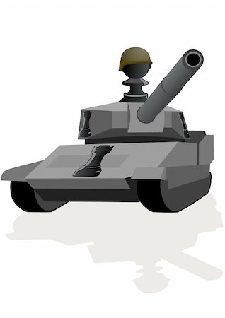 simsearch:400-04394601,k - Chessmen styled soldiers and military equipment. Illustration on a white background Foto de stock - Royalty-Free Super Valor e Assinatura, Número: 400-04877957