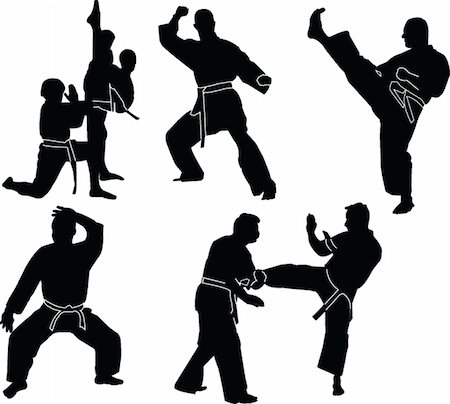 simsearch:400-04558215,k - karate collection - vector Photographie de stock - Aubaine LD & Abonnement, Code: 400-04879009