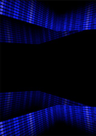 simsearch:400-06559821,k - Abstract Background - Cubes in Shades of Blue on Black Background Stockbilder - Microstock & Abonnement, Bildnummer: 400-04879091