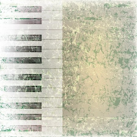 simsearch:400-08138524,k - abstract grunge music background with piano keys on green Photographie de stock - Aubaine LD & Abonnement, Code: 400-04879126