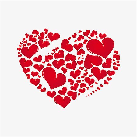 simsearch:400-08345859,k - Abstract red heart. Valentine Day love background,element for design, vector illustration. Photographie de stock - Aubaine LD & Abonnement, Code: 400-04879844