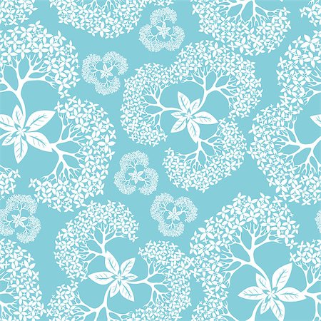 Flower pattern seamless background with hydrangea, element for design, vector illustration Stock Photo - Budget Royalty-Free & Subscription, Code: 400-04879842