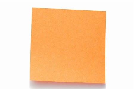 finger knot reminder - Orange post-it on a white background Stock Photo - Budget Royalty-Free & Subscription, Code: 400-04870146