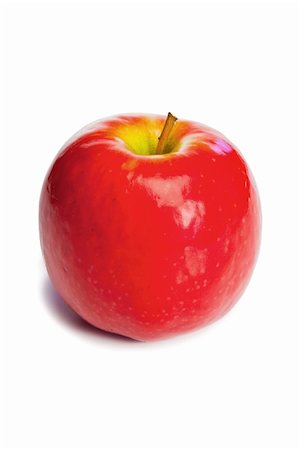 simsearch:400-04502584,k - Red apple without its leaf on a white background Foto de stock - Super Valor sin royalties y Suscripción, Código: 400-04870151