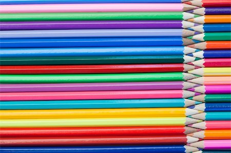 simsearch:400-04870193,k - Joined color pencils on their own background Stock Photo - Budget Royalty-Free & Subscription, Code: 400-04870192