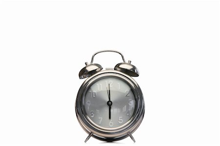 simsearch:400-04293721,k - Alarm clock on a white background Fotografie stock - Microstock e Abbonamento, Codice: 400-04870209