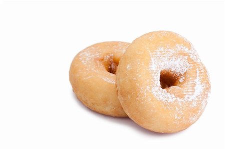 simsearch:400-08619836,k - Donuts with sugar isolated on a white background Photographie de stock - Aubaine LD & Abonnement, Code: 400-04870247