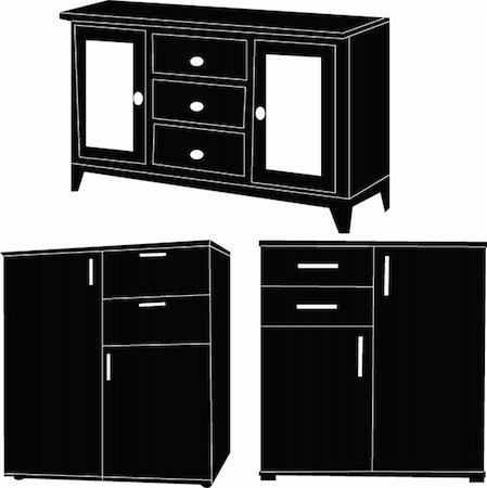 room dress drawer - illustration of dressers - vector Stock Photo - Budget Royalty-Free & Subscription, Code: 400-04870410