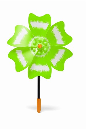 simsearch:400-04815627,k - Colorful plastic toy windmill on white background Fotografie stock - Microstock e Abbonamento, Codice: 400-04871048