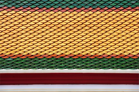 Roof in Wat Po, Thailand Stock Photo - Budget Royalty-Free & Subscription, Code: 400-04871093