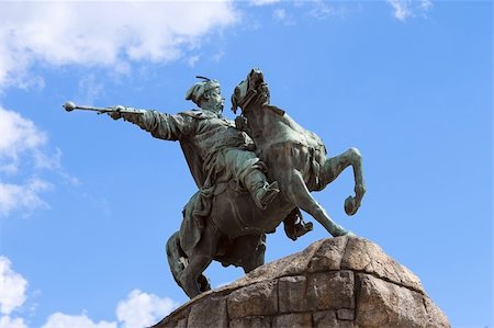 famous european horse statues monument - Monument to hetman Bogdan Khmelnytsky in central Kyiv on St. Sophia area, Ukraine. Constructed in 1888 Stock Photo - Budget Royalty-Free & Subscription, Code: 400-04871832