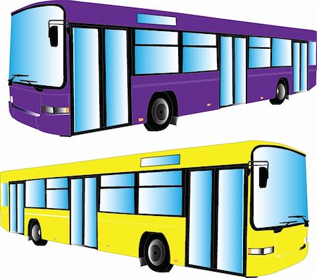 simsearch:400-04898575,k - bus illustration collection - vector Stock Photo - Budget Royalty-Free & Subscription, Code: 400-04871943