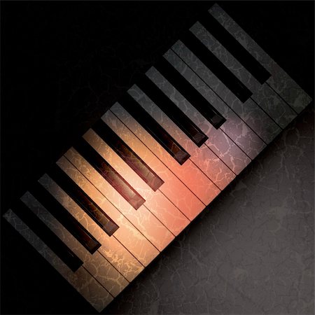 simsearch:400-08138524,k - abstract grunge music background with spot light on piano keys Photographie de stock - Aubaine LD & Abonnement, Code: 400-04872067