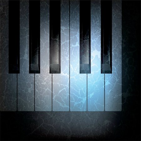 abstract grunge music black background with piano keys Stock Photo - Budget Royalty-Free & Subscription, Code: 400-04872069