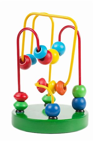 simsearch:400-04161270,k - Colorful developmental toy labyrinth over white background Foto de stock - Super Valor sin royalties y Suscripción, Código: 400-04872304