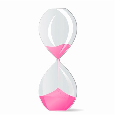 simsearch:622-06548847,k - Hourglass with pink sand Stock Photo - Budget Royalty-Free & Subscription, Code: 400-04873035