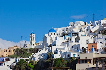 simsearch:400-03939098,k - An image of a nice Santorini view with church Fotografie stock - Microstock e Abbonamento, Codice: 400-04873094