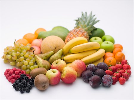 Selection Of Fresh Fruit Stock Photo - Budget Royalty-Free & Subscription, Code: 400-04885534