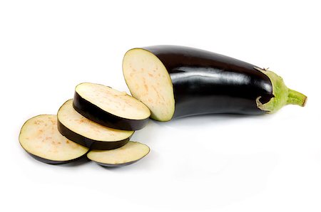 simsearch:400-04393823,k - Fresh eggplant isolated on a white background Stockbilder - Microstock & Abonnement, Bildnummer: 400-04886016