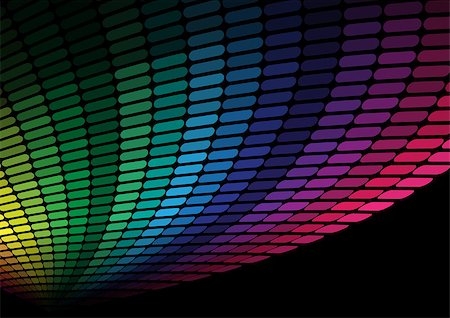 simsearch:400-04880199,k - Abstract Background - Multicolor Equalizer on Black Background Foto de stock - Royalty-Free Super Valor e Assinatura, Número: 400-04886211