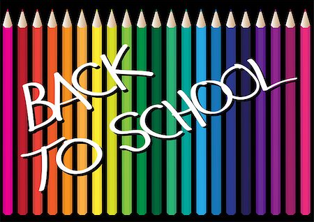 simsearch:400-04405401,k - Set of color range of school crayons Stock Photo - Budget Royalty-Free & Subscription, Code: 400-04886224