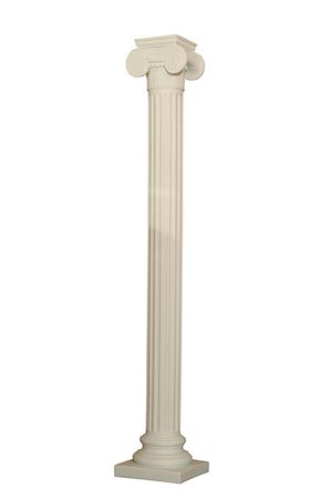 simsearch:400-05333347,k - Statue of columns in Greek style, a modern copy of plaster. Isolated background Stock Photo - Budget Royalty-Free & Subscription, Code: 400-04886234