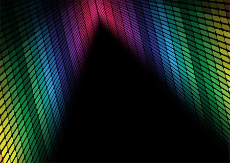 simsearch:400-06559821,k - Abstract Background - Multicolor Equalizer on Black Background Stock Photo - Budget Royalty-Free & Subscription, Code: 400-04886247