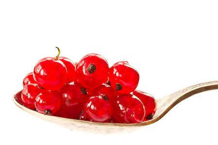 simsearch:400-05344250,k - ripe red currant berries on a white background Foto de stock - Super Valor sin royalties y Suscripción, Código: 400-04886646