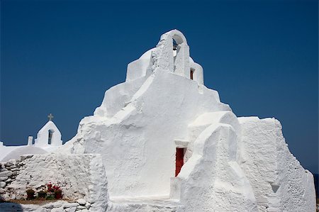 simsearch:400-04898640,k - Church of Panagia Paraportiani in Chora,  Mykonos, Greece. Foto de stock - Super Valor sin royalties y Suscripción, Código: 400-04887139