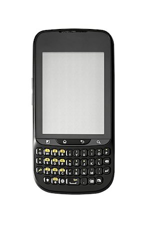 simsearch:400-08020715,k - Studio photo of new smart phone, isolated on white background. Stockbilder - Microstock & Abonnement, Bildnummer: 400-04887511