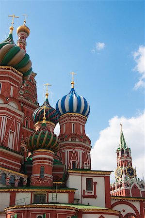 simsearch:400-05693774,k - St. Basil's Cathedral in Moscow on red square Stockbilder - Microstock & Abonnement, Bildnummer: 400-04887642