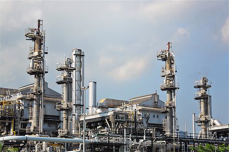 environmental issues petrochemicals - gas processing factory Stock Photo - Budget Royalty-Free & Subscription, Code: 400-04888777