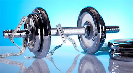 simsearch:400-04329882,k - Dumbbell and bottle water Stock Photo - Budget Royalty-Free & Subscription, Code: 400-04889144