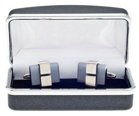 Pair of Modern Metal and Stone Cufflinks Photographie de stock - Aubaine LD & Abonnement, Code: 400-04889250