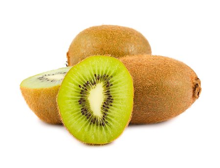 simsearch:400-06093322,k - Ripe kiwi fruit isolated on white background Photographie de stock - Aubaine LD & Abonnement, Code: 400-04889292