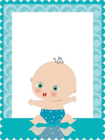 simsearch:400-04609736,k - boy birth announcement card, vector Stock Photo - Budget Royalty-Free & Subscription, Code: 400-04889374