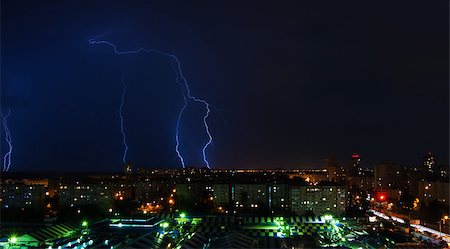 rain storm clouds lightening - lightning in Kiev Stock Photo - Budget Royalty-Free & Subscription, Code: 400-04889481