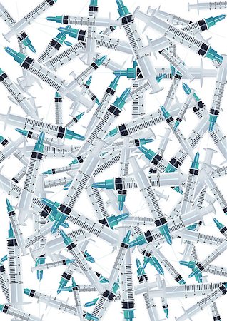 Medical syringes. Background on medical subjects. Stock Photo - Budget Royalty-Free & Subscription, Code: 400-04889501