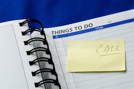 simsearch:400-05381119,k - “To Do List” on the day planner isolated on blue Stock Photo - Budget Royalty-Free & Subscription, Code: 400-04880100