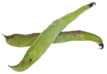Faba Vica Fava Beans Isolated on White with a Clipping Path. Stock Photo - Budget Royalty-Free & Subscription, Code: 400-04880580