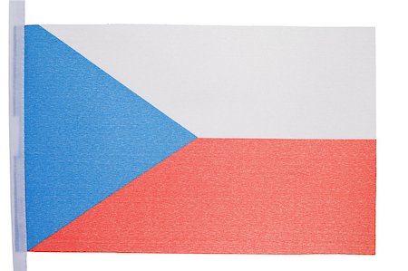 simsearch:400-04304550,k - Czech flag against a white background Stock Photo - Budget Royalty-Free & Subscription, Code: 400-04881085