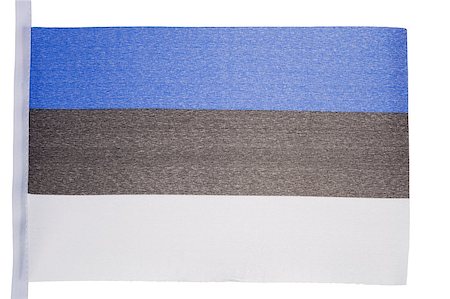 simsearch:400-05877381,k - Estonian flag against a white background Stock Photo - Budget Royalty-Free & Subscription, Code: 400-04881086