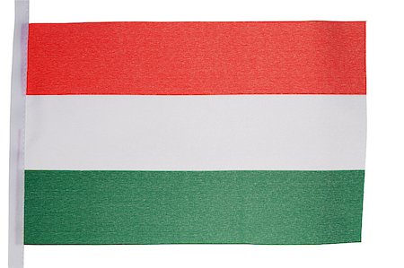 simsearch:400-04304550,k - Hungarian flag against a white background Stock Photo - Budget Royalty-Free & Subscription, Code: 400-04881089