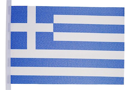 simsearch:400-05877381,k - Greek flag against a white background Foto de stock - Royalty-Free Super Valor e Assinatura, Número: 400-04881082