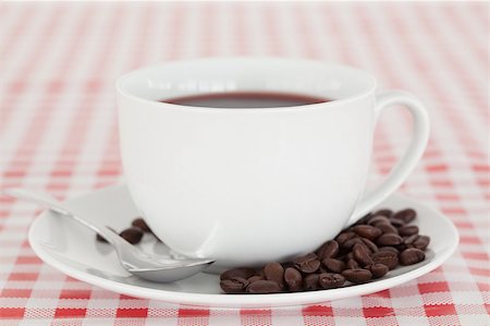 simsearch:400-07477800,k - Coffee and beans on a tablecloth Stock Photo - Budget Royalty-Free & Subscription, Code: 400-04881103