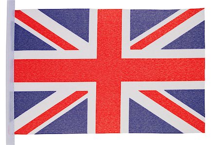 simsearch:400-05877381,k - Great Britain flag against a white background Foto de stock - Royalty-Free Super Valor e Assinatura, Número: 400-04881188