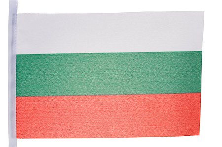 simsearch:400-04304550,k - Bulgarian flag against a white background Stock Photo - Budget Royalty-Free & Subscription, Code: 400-04881196