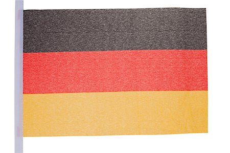 simsearch:400-04304550,k - German flag against a white background Stock Photo - Budget Royalty-Free & Subscription, Code: 400-04881190